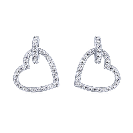 [Clover Jewelry]Dainty Heart Shape Earrings