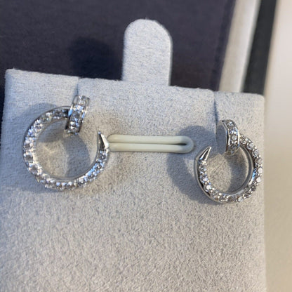 [Clover Jewelry]JUSTE EARRINGS SILVER DIAMONDS