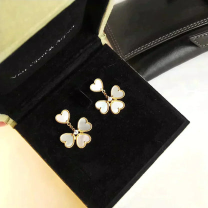 [Clover Jewelry]CLOVER SWEET WHITE MOP EARRINGS