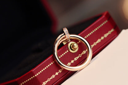 [Clover Jewelry]JUSTE RING 2.65MM PINK GOLD DIAMOND