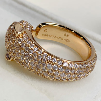 [Clover Jewelry]PANTHERE PINK GOLD DIAMOND RING