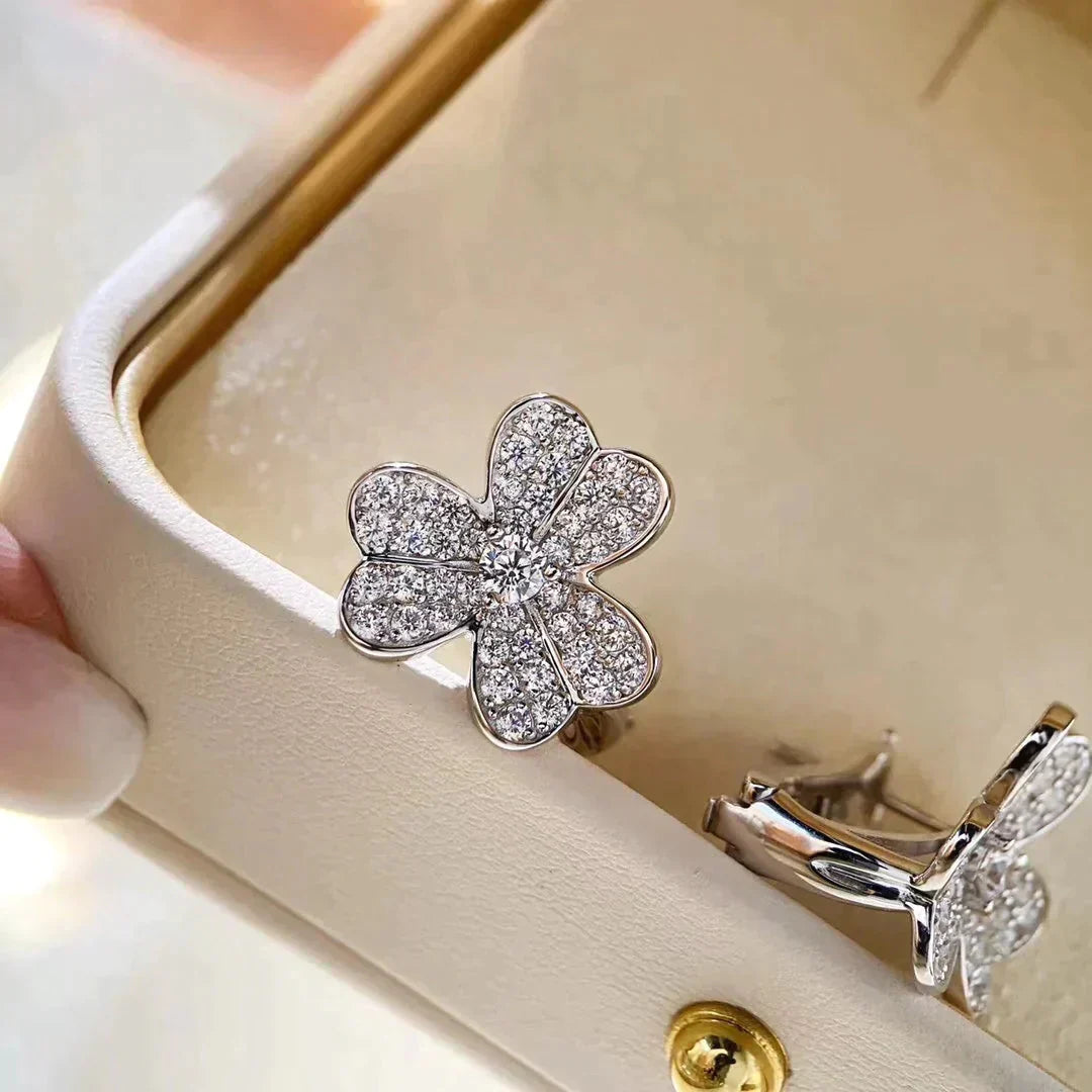 [Clover Jewelry]CLOVER COMOS DIAMOND EARRINGS SILVER
