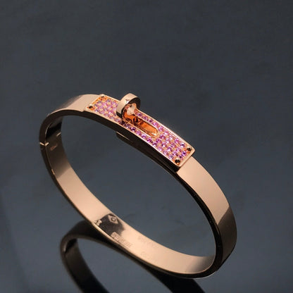 [Clover Jewelry]KELLY BRACELET PINK DIAMOND