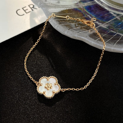 [Clover Jewelry]LUCKY SPRING ROSE GOLD MOP BRACELET