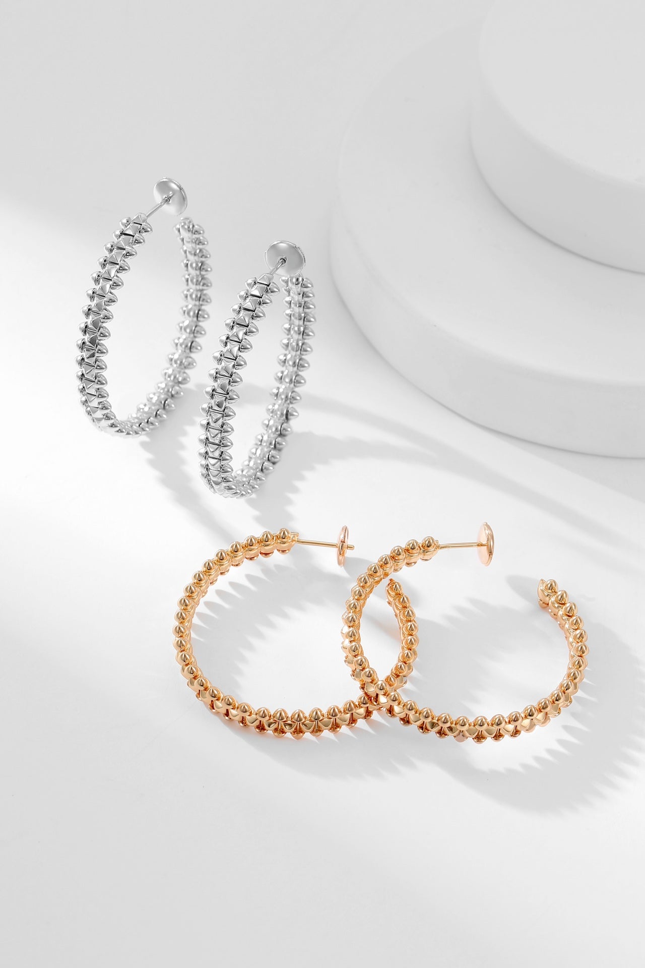 [Clover Jewelry]CLASH HOOP EARRINGS