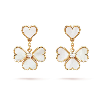[Clover Jewelry]CLOVER SWEET WHITE MOP EARRINGS
