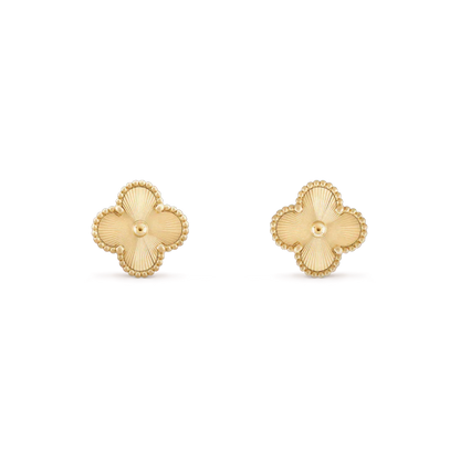 [Clover Jewelry]CLOVER MINI 9.5MM LASER EARRINGS