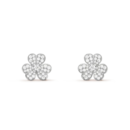 [Clover Jewelry]CLOVER COMOS DIAMOND EARRINGS SILVER