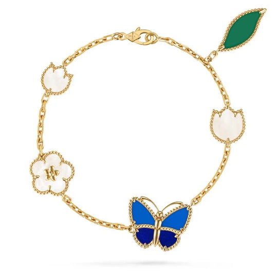 [Clover Jewelry]LUCKY SPRING BUTTERFLY 5 MOTIF BRACELET