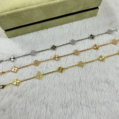 [Clover Jewelry]CLOVER 6 MOTIF DIAMOND LASER BRACELET