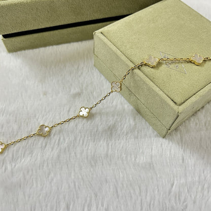 [Clover Jewelry]CLOVER 6 MOTIF WHITE MOP BRACELET