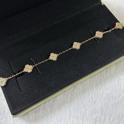 [Clover Jewelry]CLOVER 6 MOTIF DIAMOND BRACELET