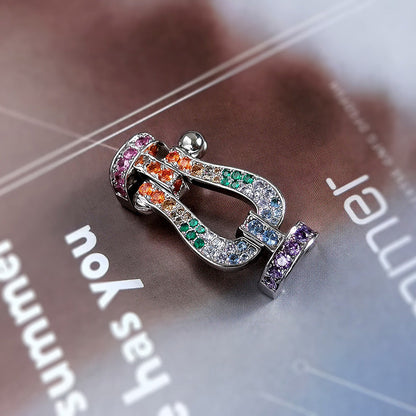 [Clover Jewelry]FORCE LARGE HORSESHOE CLASP  METAL BRACELET