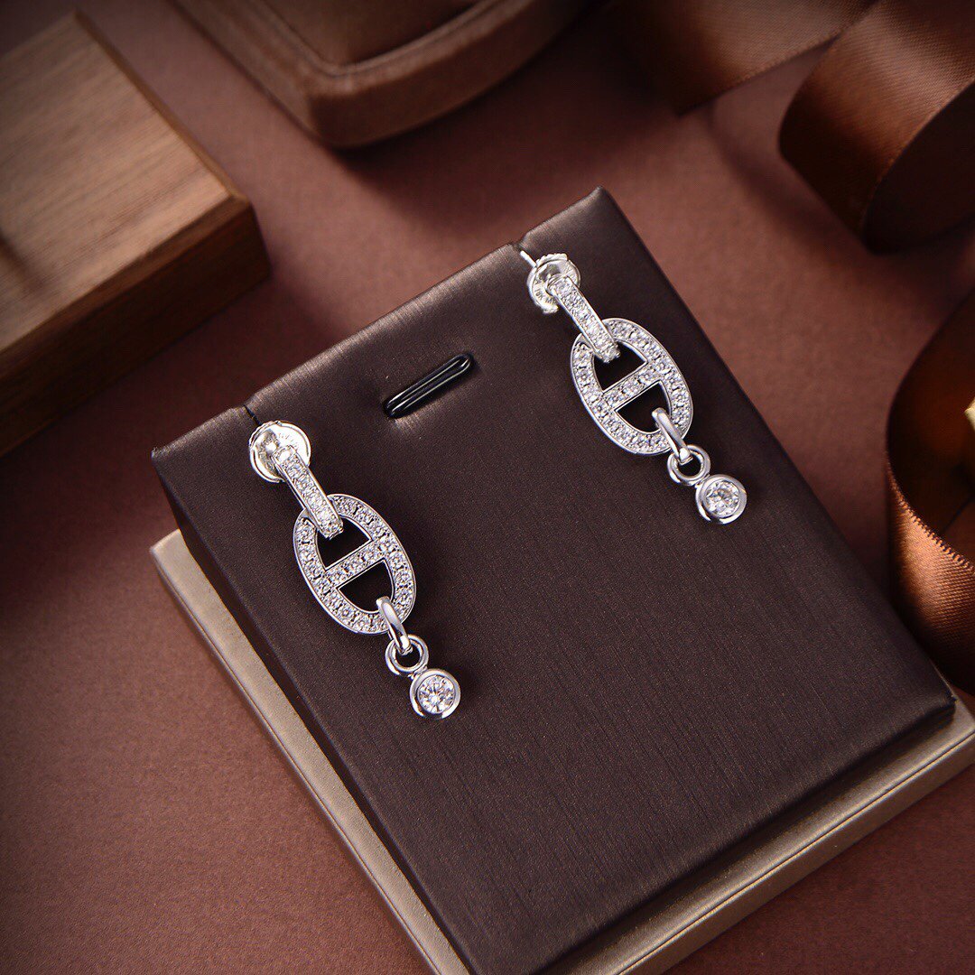 [Clover Jewelry]HM CHAINE DIAMOND EARRINGS