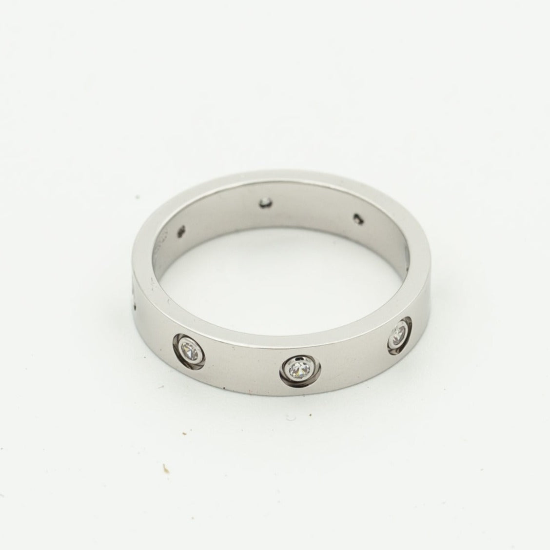 [Clover Jewelry]LOVE RING 3.6MM 8 DIAMONDS