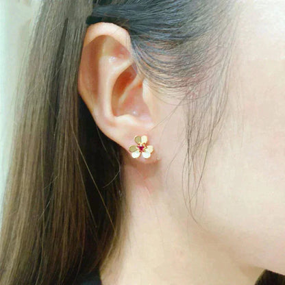 [Clover Jewelry]FRIVOLE  FLOWER PINK EARRINGS