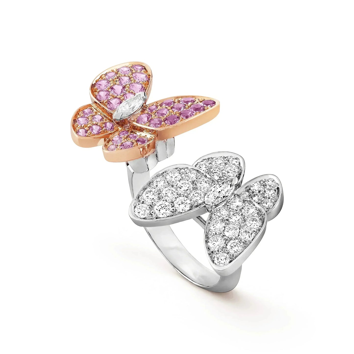 [Clover Jewelry]TWIN BUTTERFLY DIAMOND RING